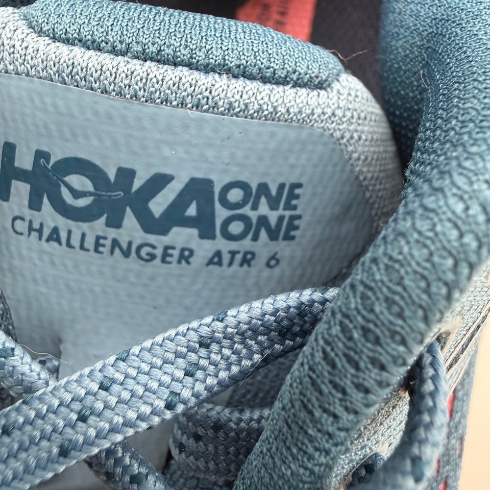 Hoka Challenger ART 6 Blue Yellow Gray Trail Running Shoes Women Size 7.5 B - Picture 9 of 12